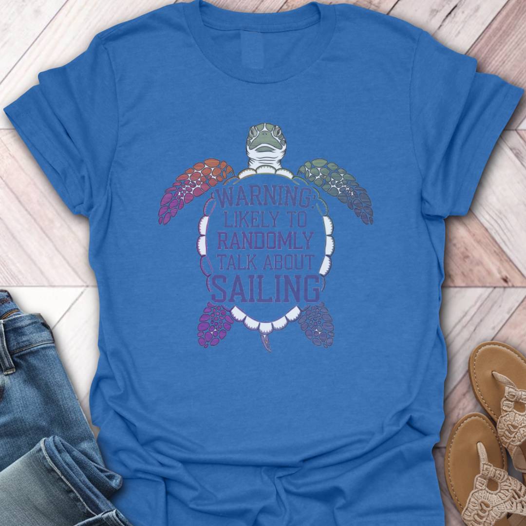 Random Sailing Turtle T-Shirt