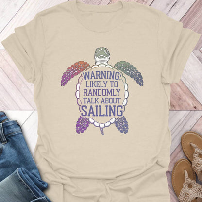 Random Sailing Turtle T-Shirt