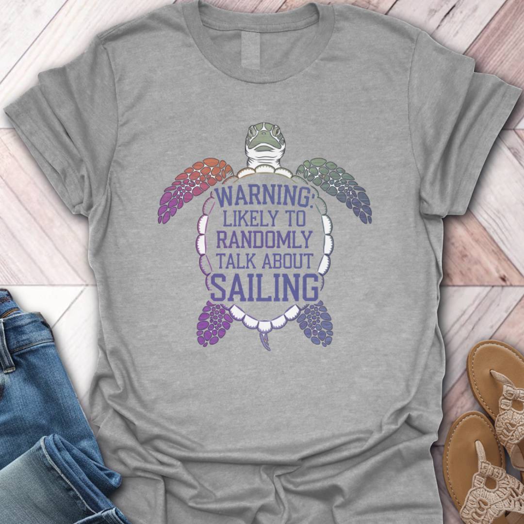 Random Sailing Turtle T-Shirt
