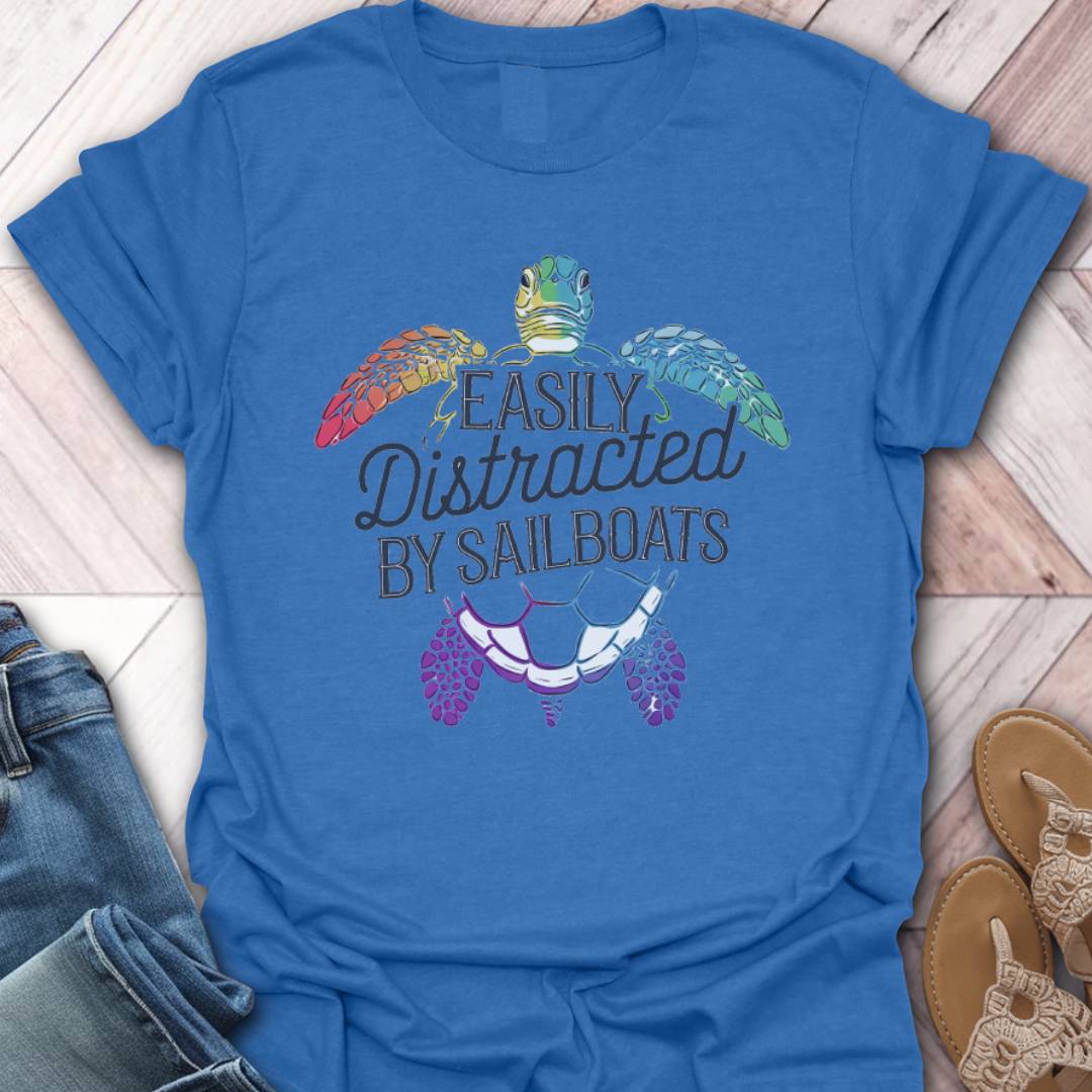 Sailing Distraction Turtle T-Shirt