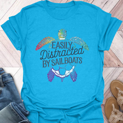 Sailing Distraction Turtle T-Shirt