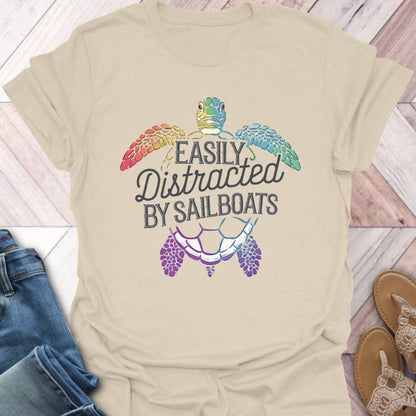Sailing Distraction Turtle T-Shirt