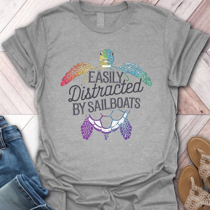 Sailing Distraction Turtle T-Shirt