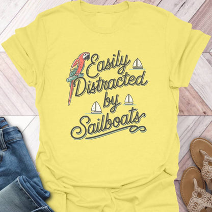 Sailing Distraction Parrot T-Shirt
