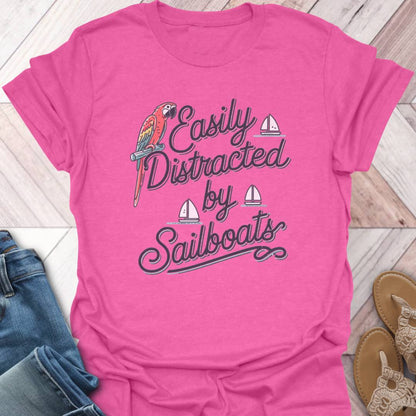 Sailing Distraction Parrot T-Shirt
