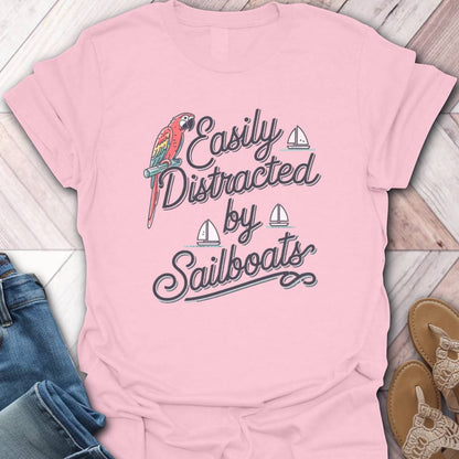 Sailing Distraction Parrot T-Shirt