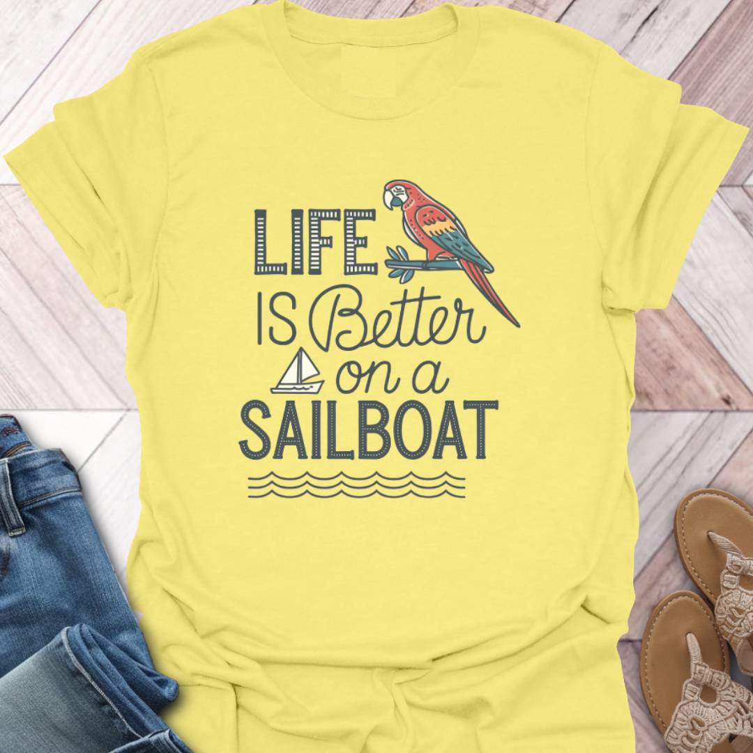 Sailing Life Parrot T-Shirt