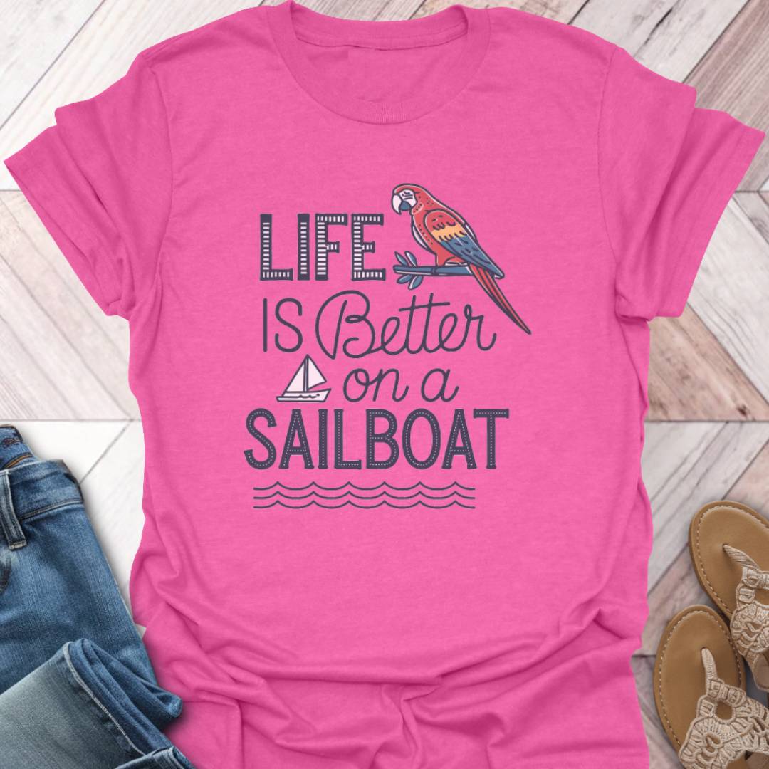 Sailing Life Parrot T-Shirt