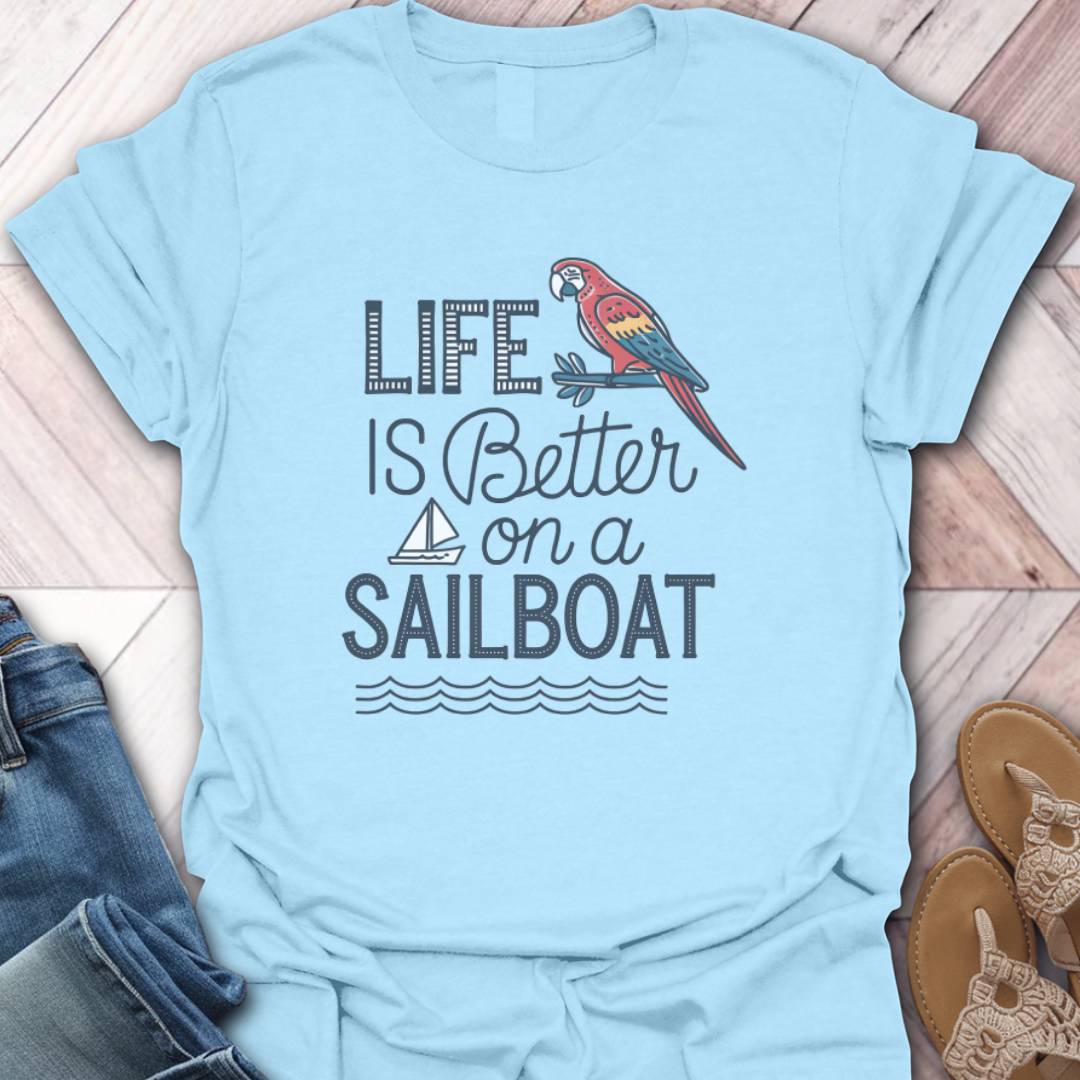 Sailing Life Parrot T-Shirt