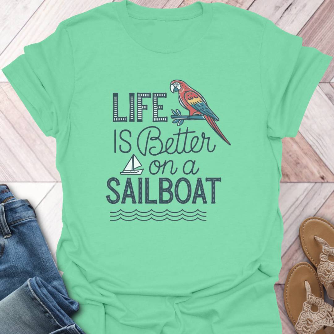 Sailing Life Parrot T-Shirt