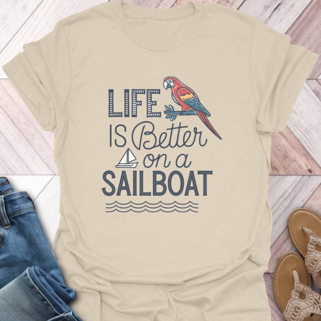 Sailing Life Parrot T-Shirt