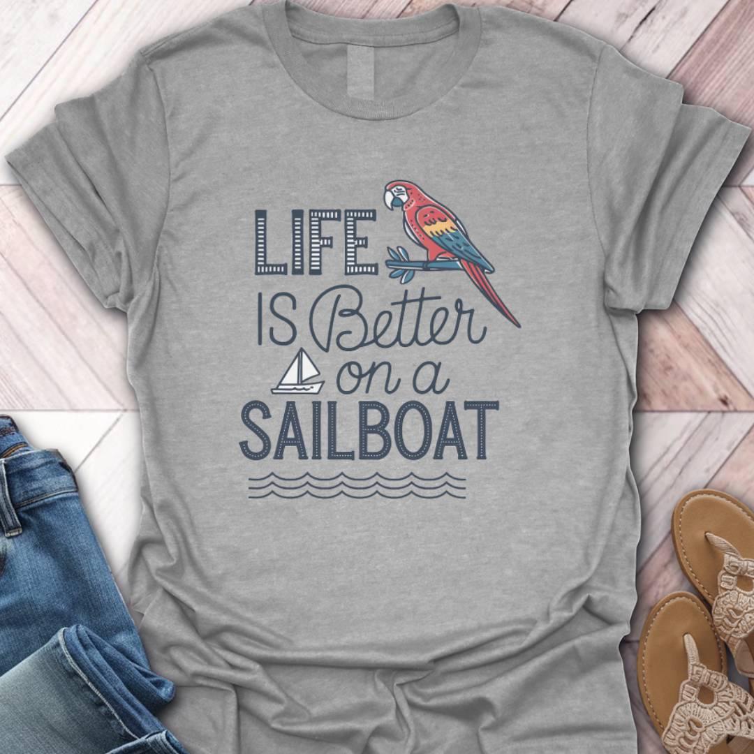 Sailing Life Parrot T-Shirt