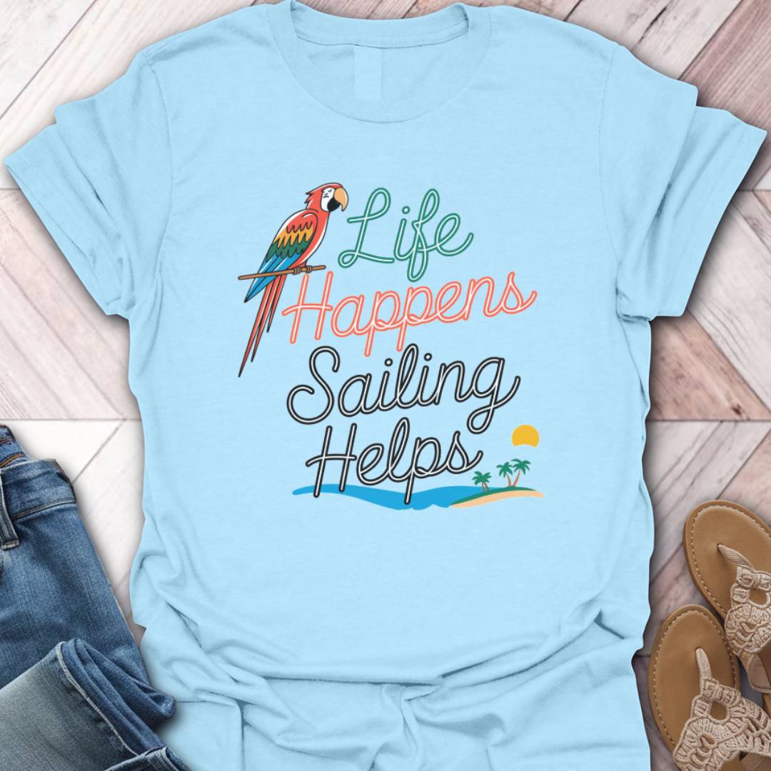 Sailing Helps Parrot T-Shirt