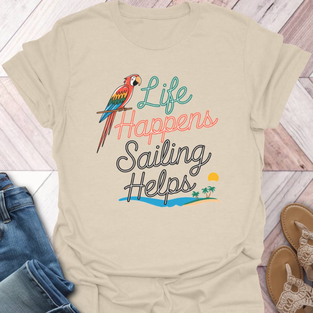 Sailing Helps Parrot T-Shirt