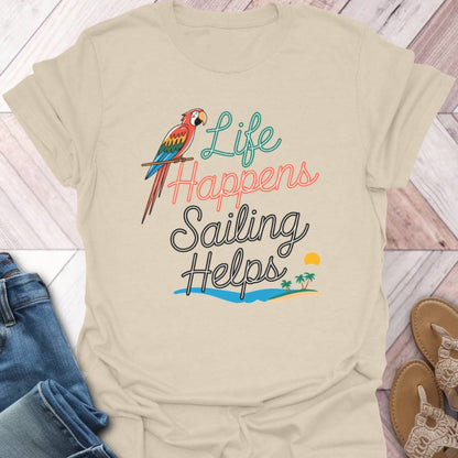 Sailing Helps Parrot T-Shirt