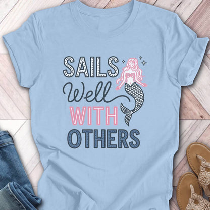 Sails Well Mermaid T-Shirt