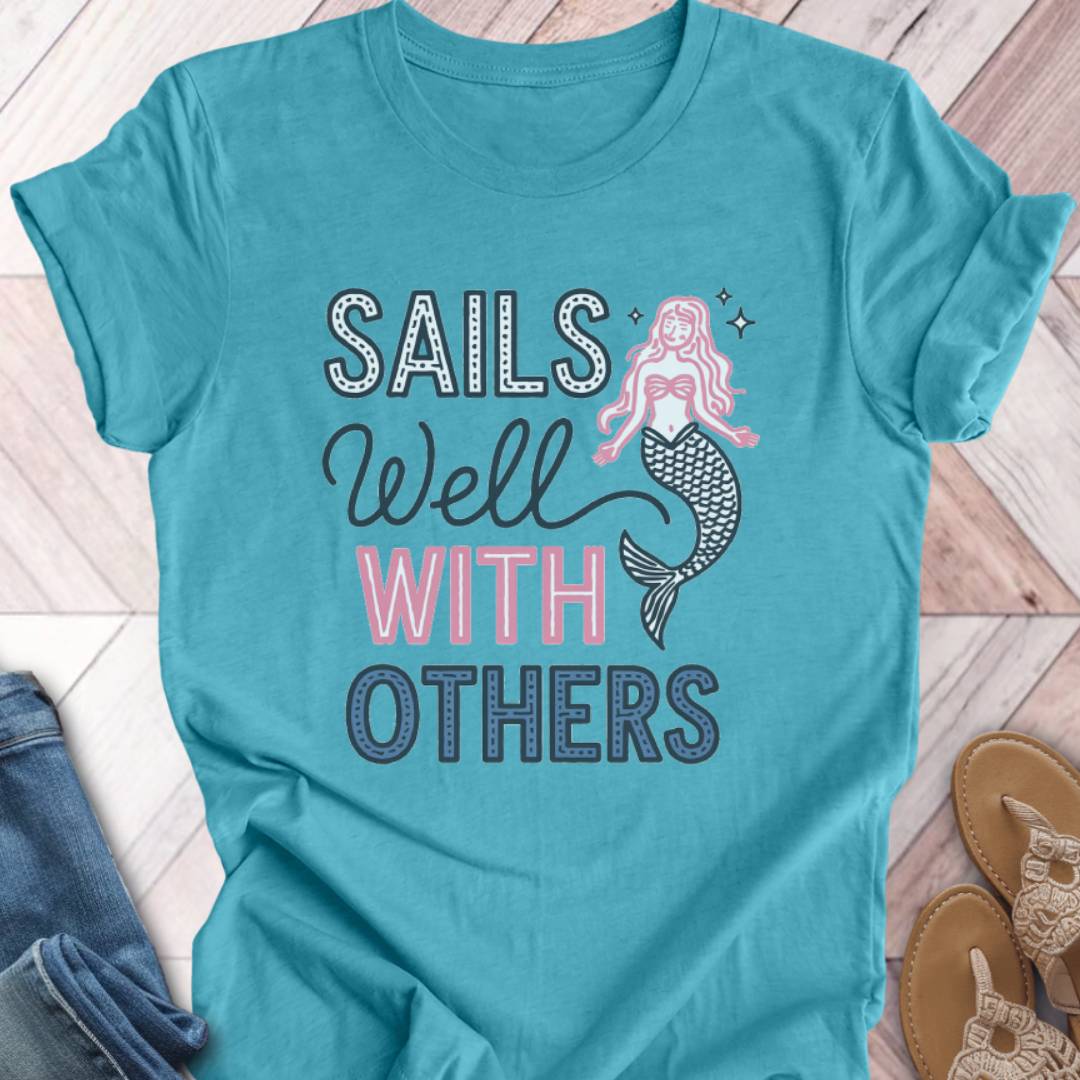 Sails Well Mermaid T-Shirt