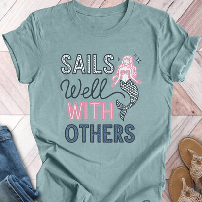 Sails Well Mermaid T-Shirt