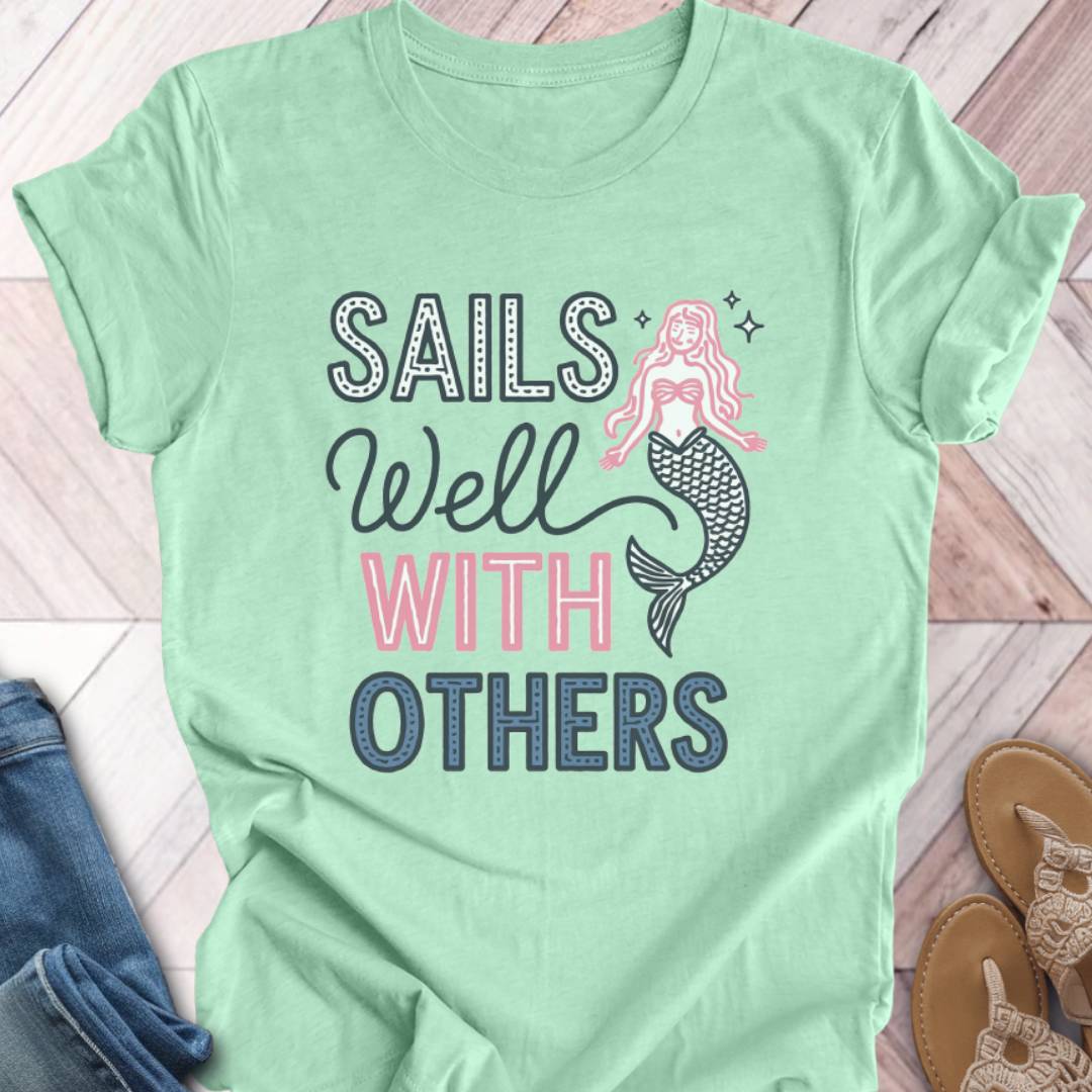 Sails Well Mermaid T-Shirt