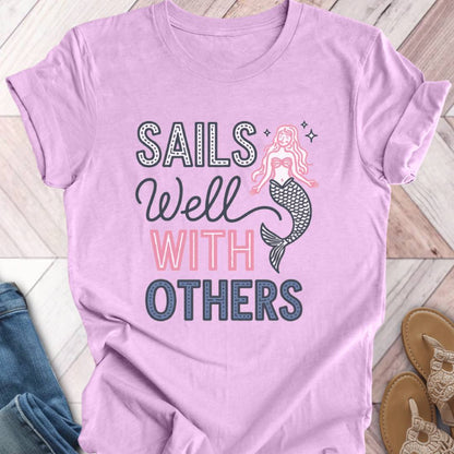 Sails Well Mermaid T-Shirt