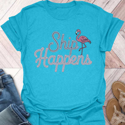 Ship Happens Flamingo T-Shirt