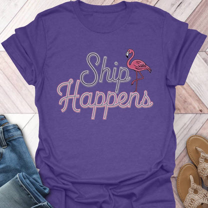 Ship Happens Flamingo T-Shirt
