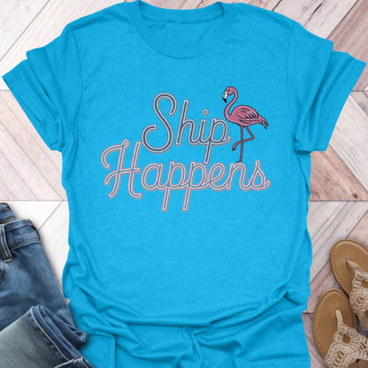 Ship Happens Flamingo T-Shirt