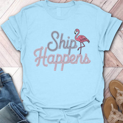 Ship Happens Flamingo T-Shirt