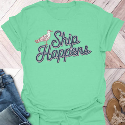 Ship Happens Seagull T-Shirt