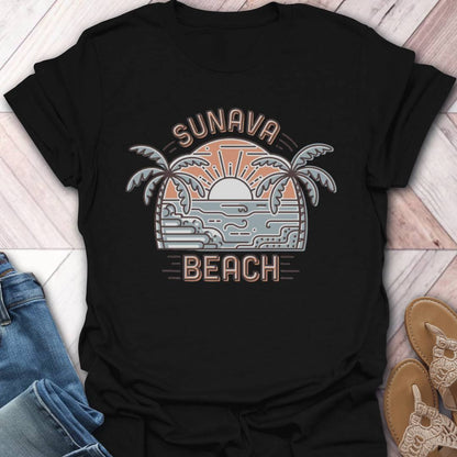 Sunava Beach Sunrise T-Shirt