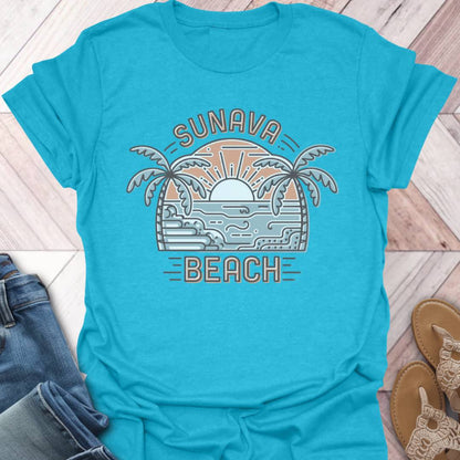 Sunava Beach Sunrise T-Shirt