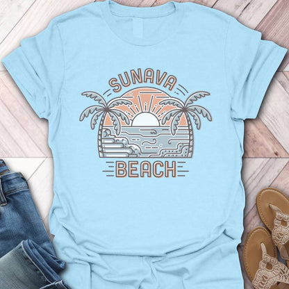 Sunava Beach Sunrise T-Shirt