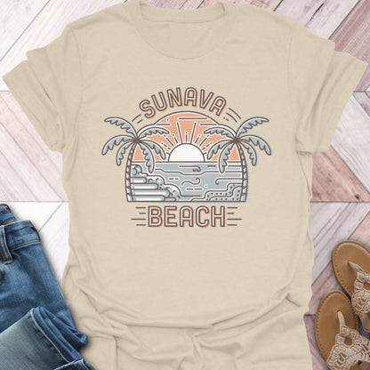 Sunava Beach Sunrise T-Shirt