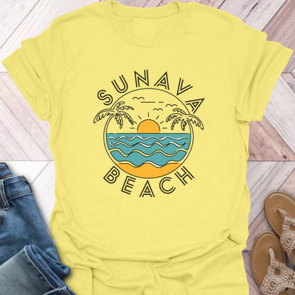 Sunava Beach Waves T-Shirt
