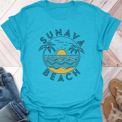 Sunava Beach Waves T-Shirt