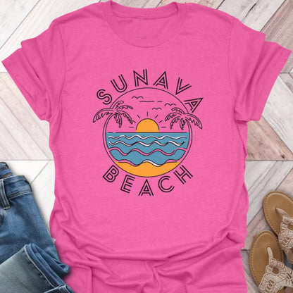 Sunava Beach Waves T-Shirt