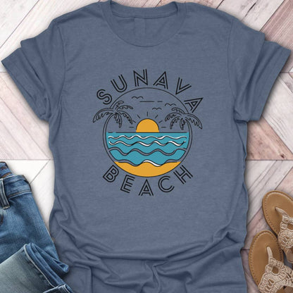 Sunava Beach Waves T-Shirt