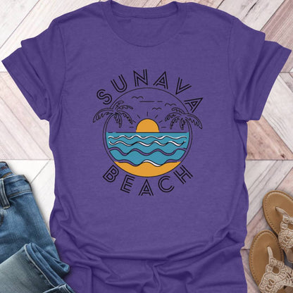 Sunava Beach Waves T-Shirt