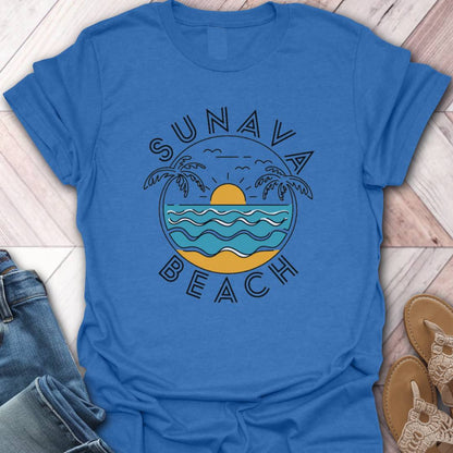 Sunava Beach Waves T-Shirt