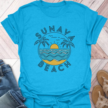 Sunava Beach Waves T-Shirt