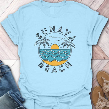 Sunava Beach Waves T-Shirt