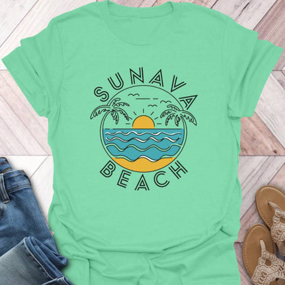 Sunava Beach Waves T-Shirt