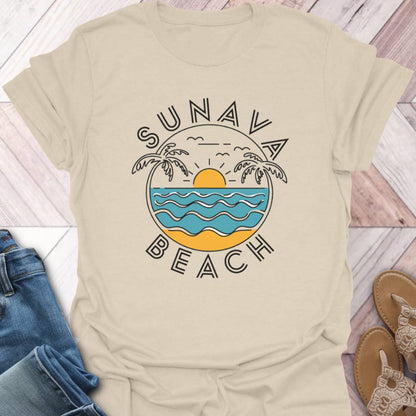 Sunava Beach Waves T-Shirt