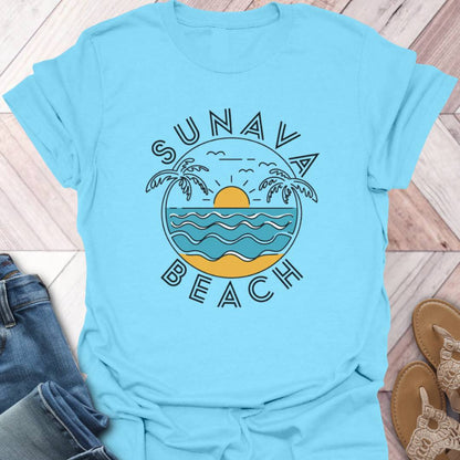 Sunava Beach Waves T-Shirt