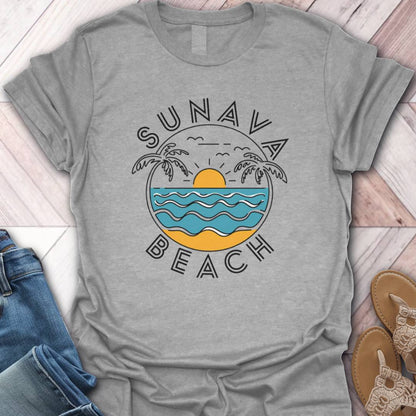 Sunava Beach Waves T-Shirt