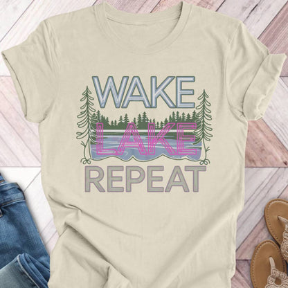 Wake Lake Repeat T-Shirt