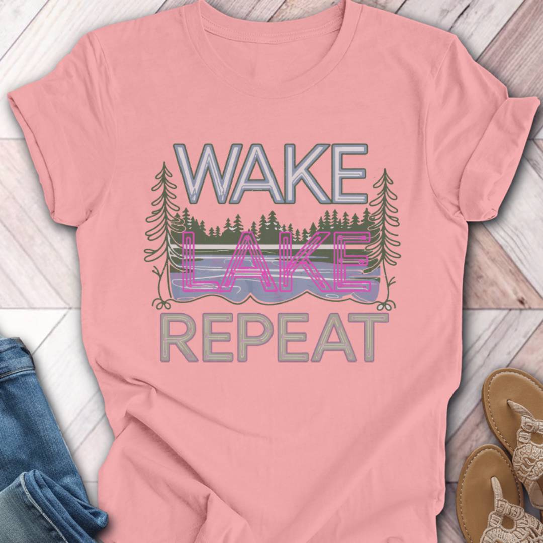 Wake Lake Repeat T-Shirt
