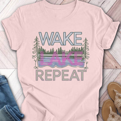 Wake Lake Repeat T-Shirt