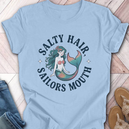 Sailors Mouth Turquoise Mermaid T-Shirt