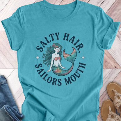 Sailors Mouth Turquoise Mermaid T-Shirt